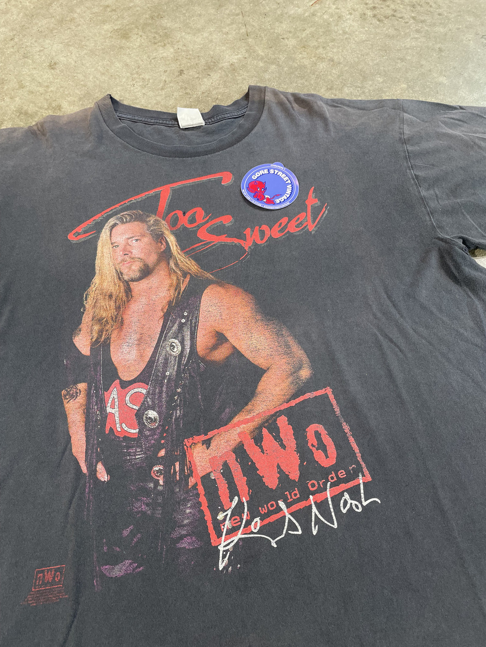 NWO Faded Distressed Kevin Nash Too Sweet Tee XXL 25x30